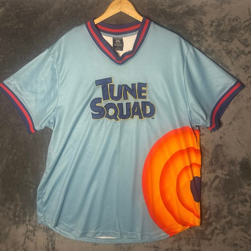 BoxLunch x Space Jam 2 Tune Squad Taz Basketball Jersey Light Blue Men’s 3XL